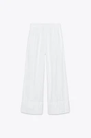 100% LINEN PALAZZO PANTS ZW COLLECTION