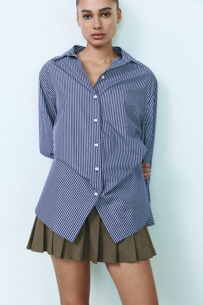 OVERSIZED POPLIN SHIRT