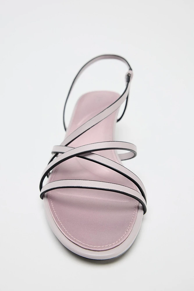 LEATHER STRAP SANDALS