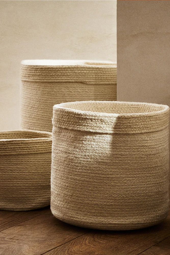 CORBEILLE RONDE JUTE