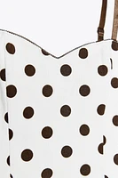 TOP CORSETERIE À POIS