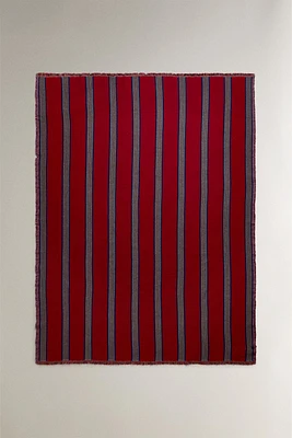 STRIPED COTTON BLANKET
