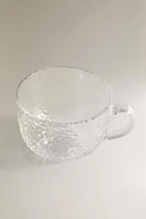 TASSE VERRE RECYCLABLE RELIEF