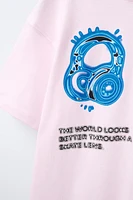 NEON HELMETS PRINTED T-SHIRT