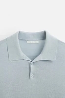 COTTON-SILK KNIT POLO