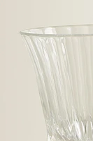 VERRE À VIN TAILLÉ CRISTALLIN