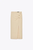 BEADED PAREO SKIRT