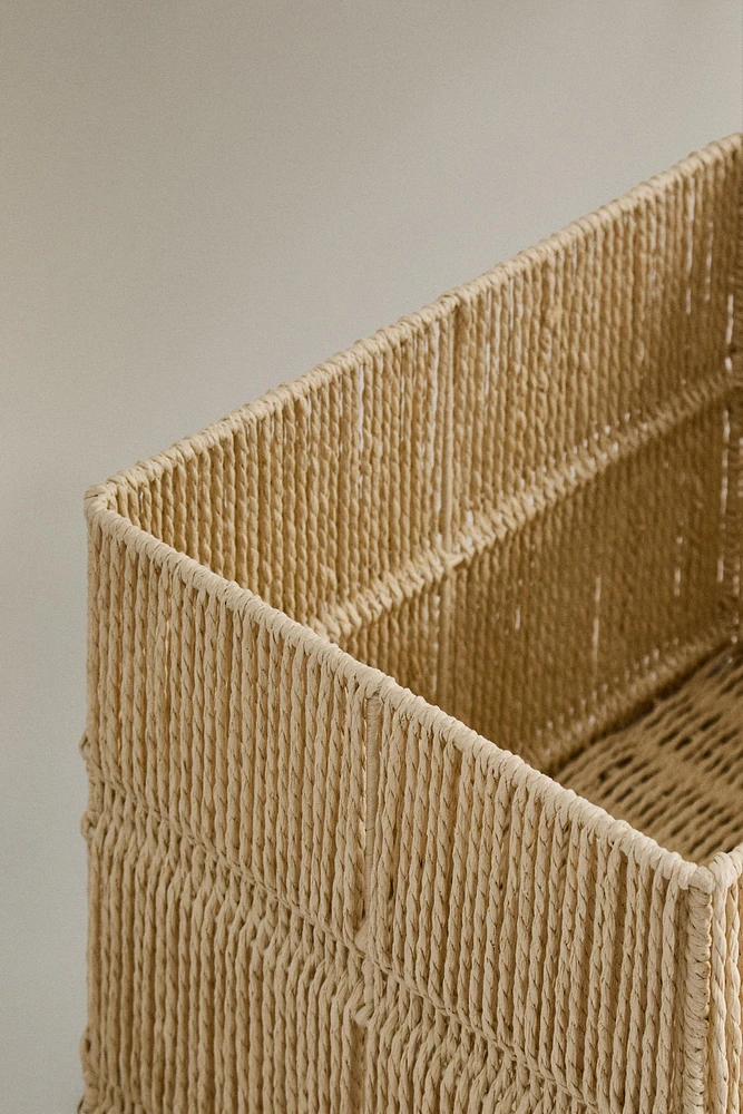 CORBEILLE PAPIER TRESSÉ