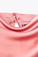 SATIN MIDI DRESS