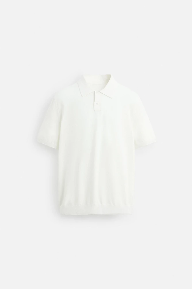 KNIT COTTON POLO SHIRT