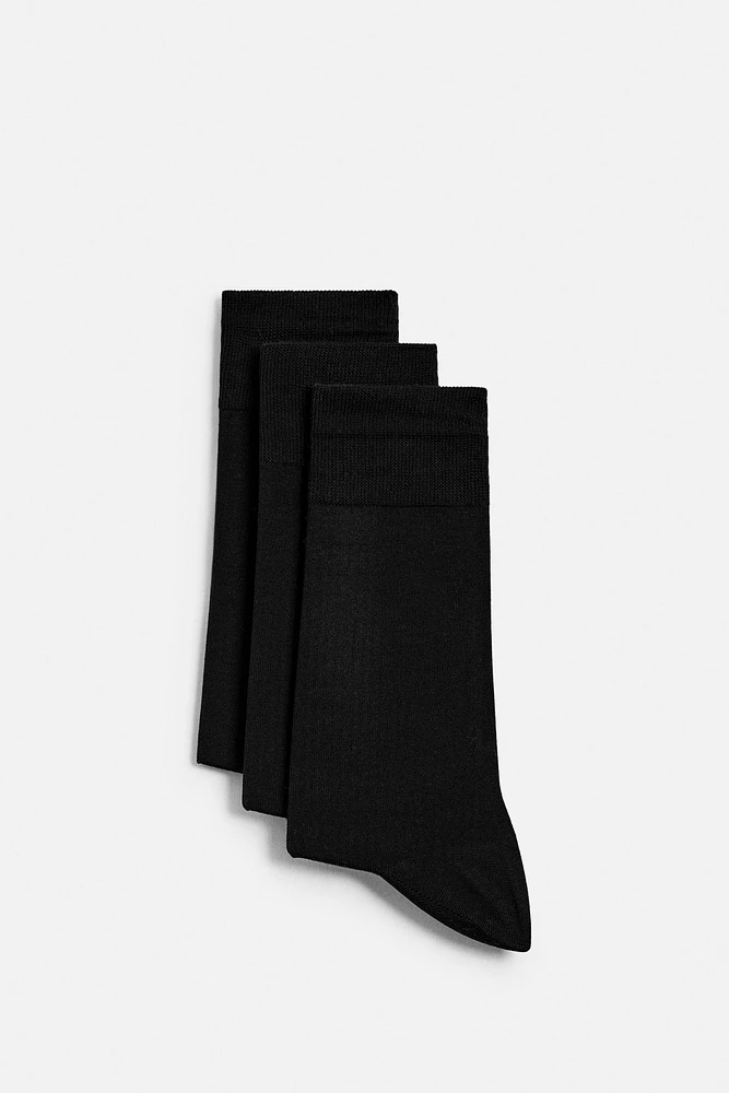 3 PACK OF MERCERIZED SOCKS