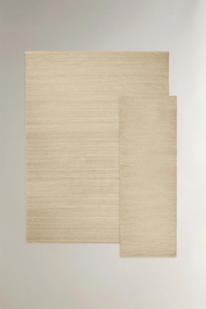 WOOL AND COTTON AREA RUG