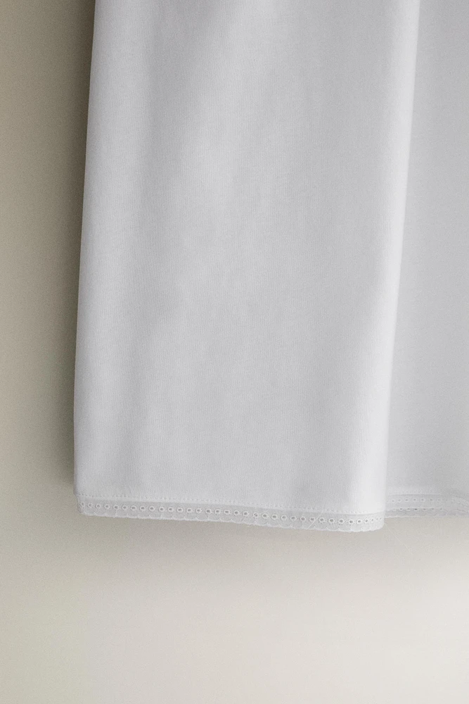 CHEMISE DE NUIT COTON DENTELLE