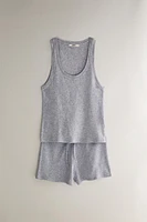 RIBBED COTTON TOP