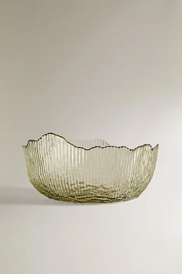 SALADIER VERRE RECYCLABLE RELIEF