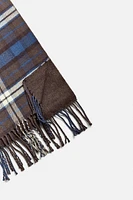 PLAID COMBINATION SCARF