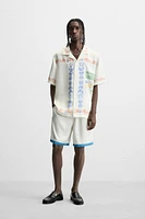 CHEMISE SATINÉE À IMPRIMÉS