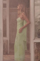 TULLE MIDI DRESS WITH SCARF