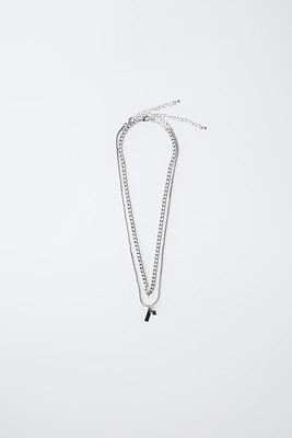 PACK OF TWO CHAIN NECKLACES