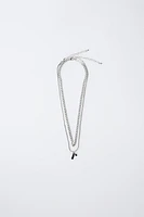 PACK OF TWO CHAIN NECKLACES