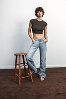 TRF LOW-RISE WIDE LEG JEANS