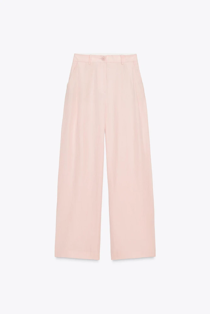 PANTALON LARGE À PINCES