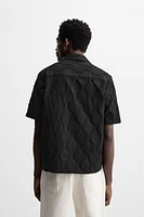 CHEMISE JACQUARD TEXTURÉE