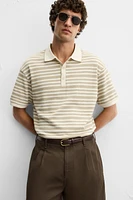 POLO JACQUARD RAYÉ