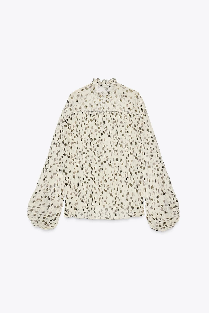 ZW COLLECTION POLKA DOT SHIRT