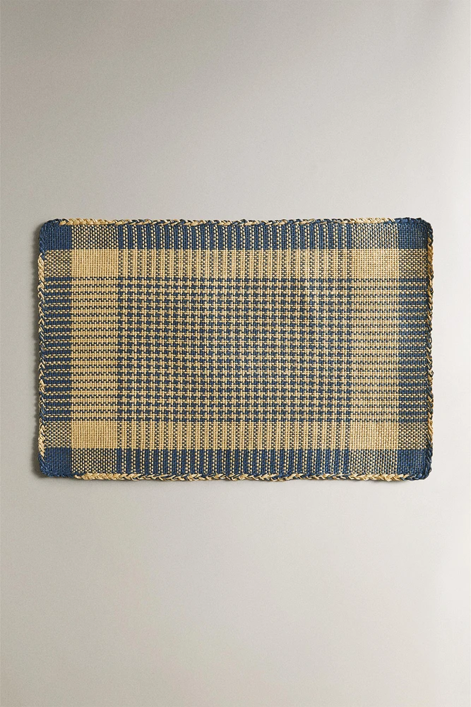 SET DE TABLE PAPIER CARREAUX
