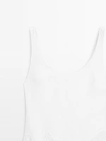 Robe midi ample en coton mélangé