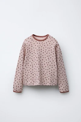 FLORAL POINTELLE TOP