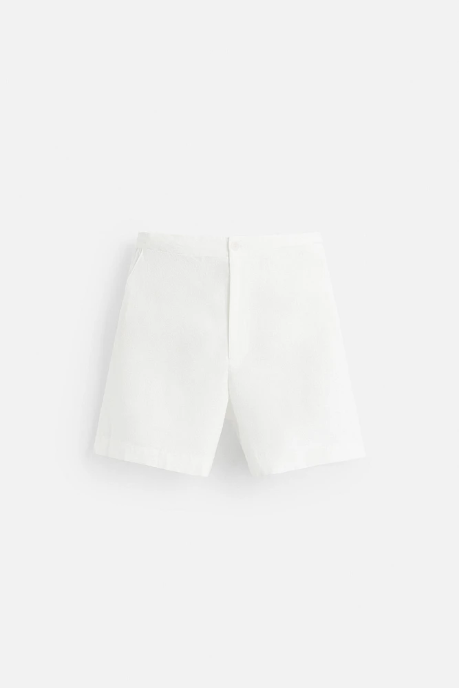BERMUDA TEXTURÉ BOUCLÉ