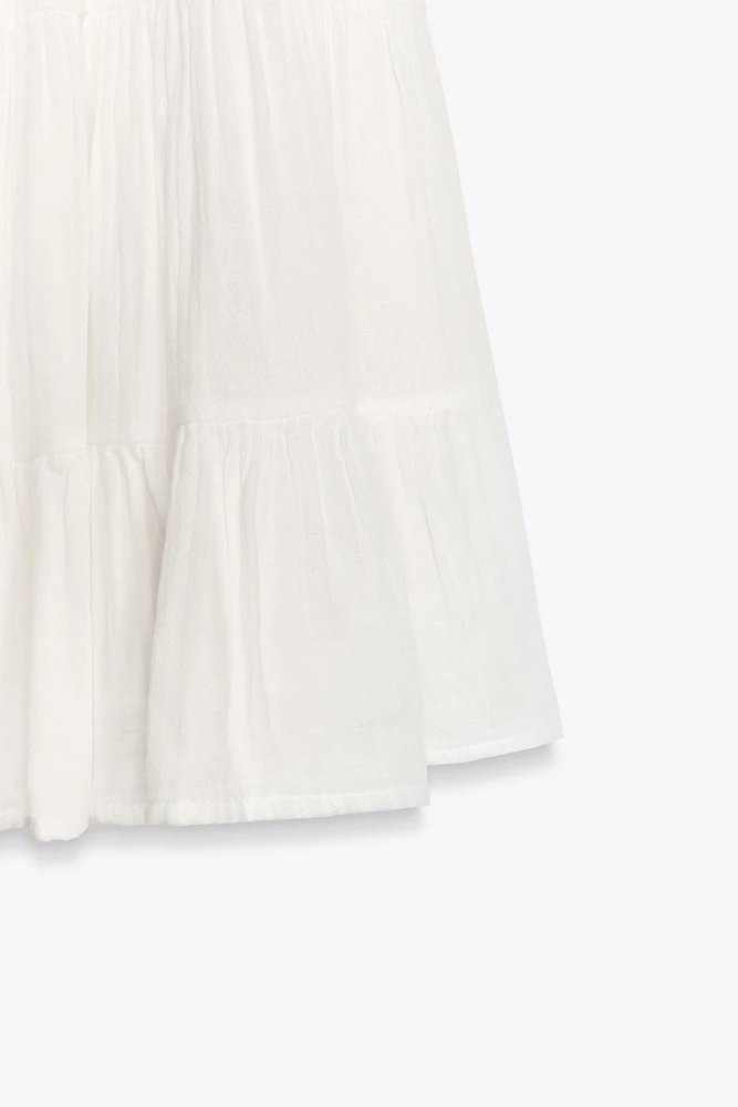 LACE CHIFFON SHORT DRESS