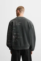 TEXT PRINT SWEATSHIRT