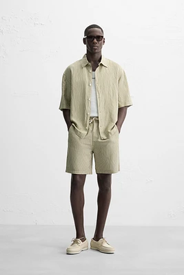 BERMUDA RAYURES LIN - VISCOSE