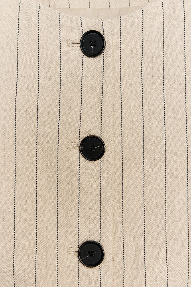 GILET COURT RAYÉ