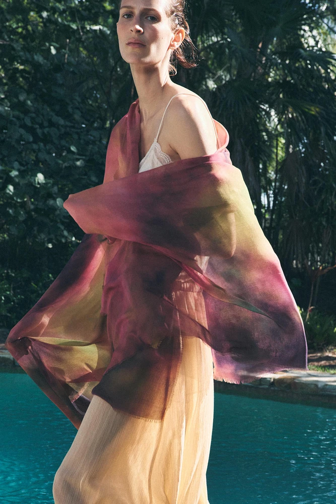 MODAL TIE-DYE PRINTED SCARF