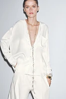 ZW COLLECTION OVERSIZED POCKET SHIRT