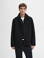 Double-layer wool jacket