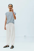 TEXTURED BALLOON PANTS