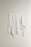 LONG LINEN BEACH SARONG WITH KNOT