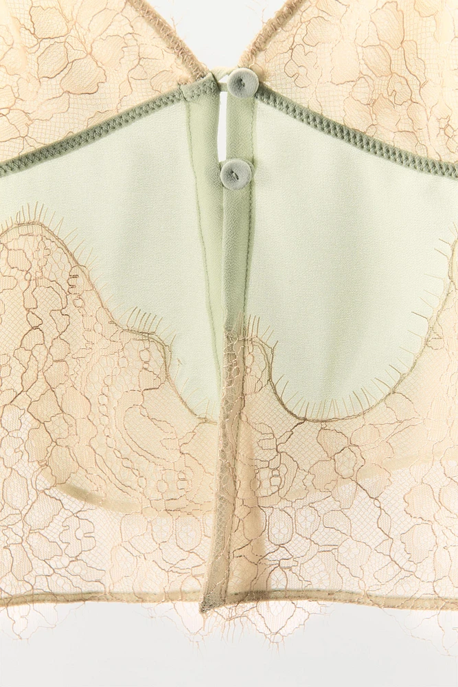TOP STYLE LINGERIE BRETELLES DENTELLE