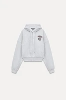 HARVARD UNIVERSITY CROPPED FLEECE SWEATSHIRT