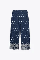 PANTALON JUPE-CULOTTE BROD