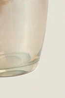 TALL SHINY GLASS VASE