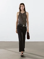 100% linen knit top
