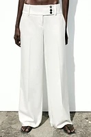 PANTALON LARGE TAILLE CROISÉE