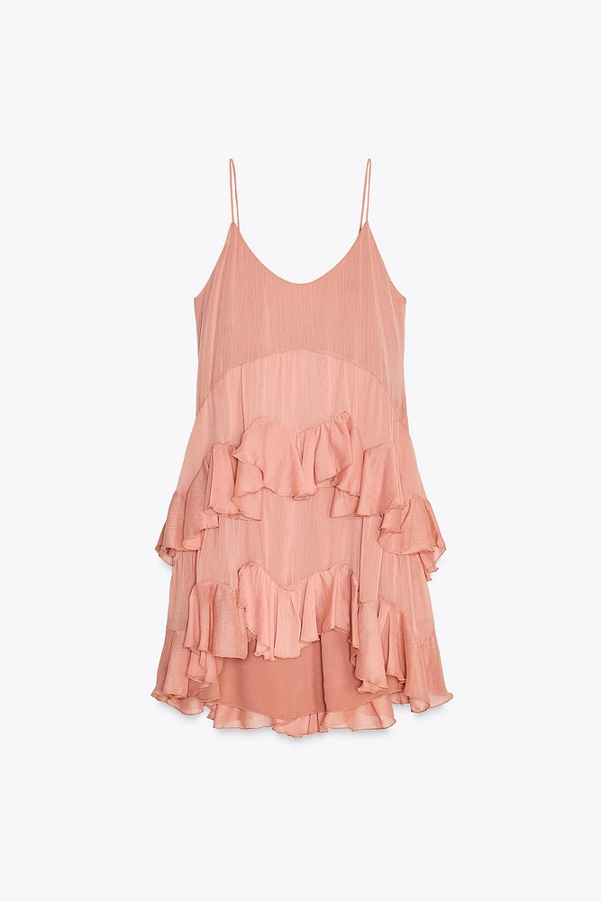 ZW COLLECTION SHORT RUFFLED DRESS