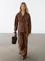 Kimono fluide 100 % lin